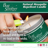 Bougie Bug Soother senteur citronnelle-vanille pour extérieur