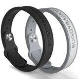 Bracelets BuggyBands en silicone, protection antimoustiques 2-pack pour toute la famille.
