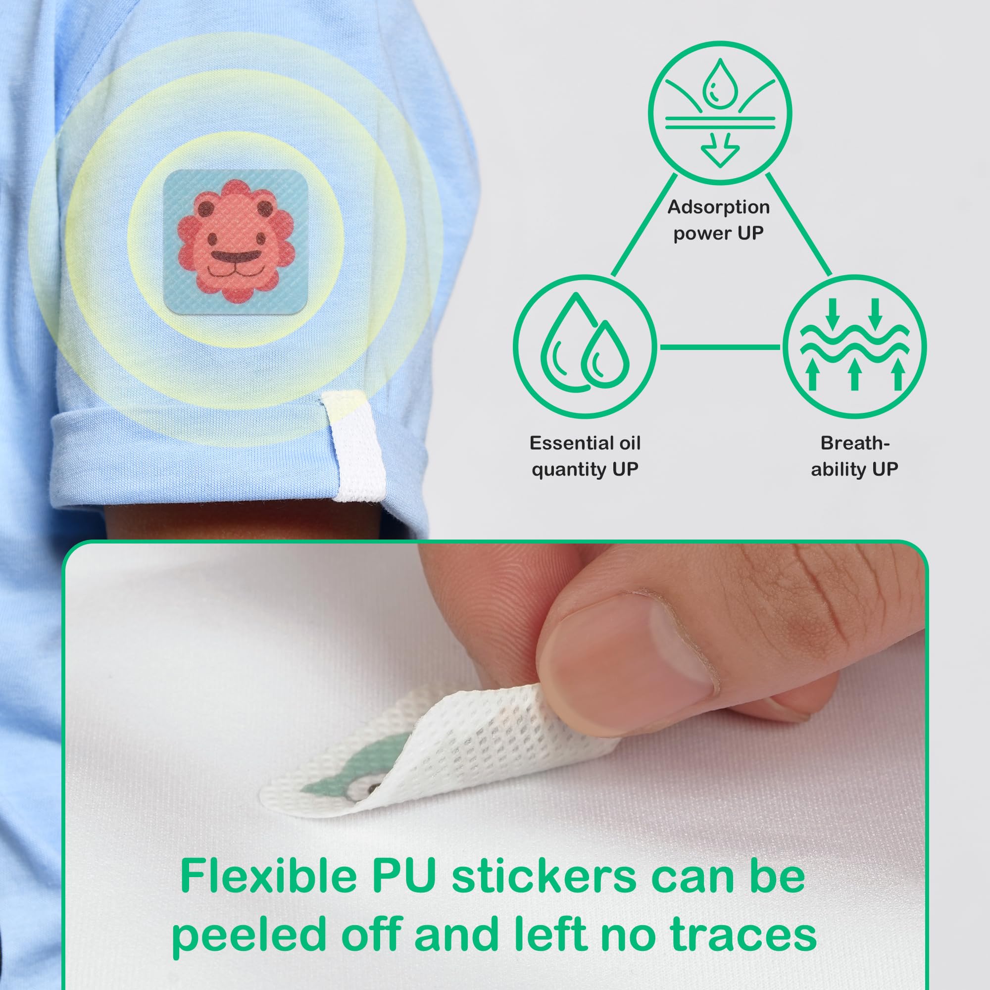 Designs dessins animaux BuggyBands rendent la protection agréable et amusante.