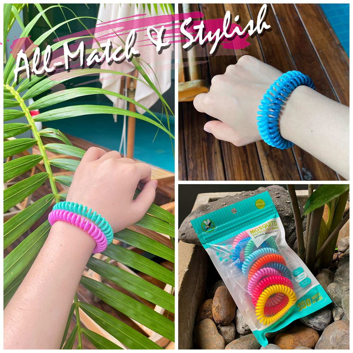Emballages BuggyBands refermables pour conserver l’efficacité des bracelets.