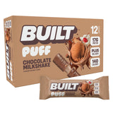 Built Bar Puff barre saveur chocolat lait, parfaite pour une pause protéinée en déplacement