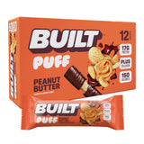 Barre Built Bar Puff, barre-proteine-peanut-butter-puff, parfaite pour l'énergie lors de l'entraînement.