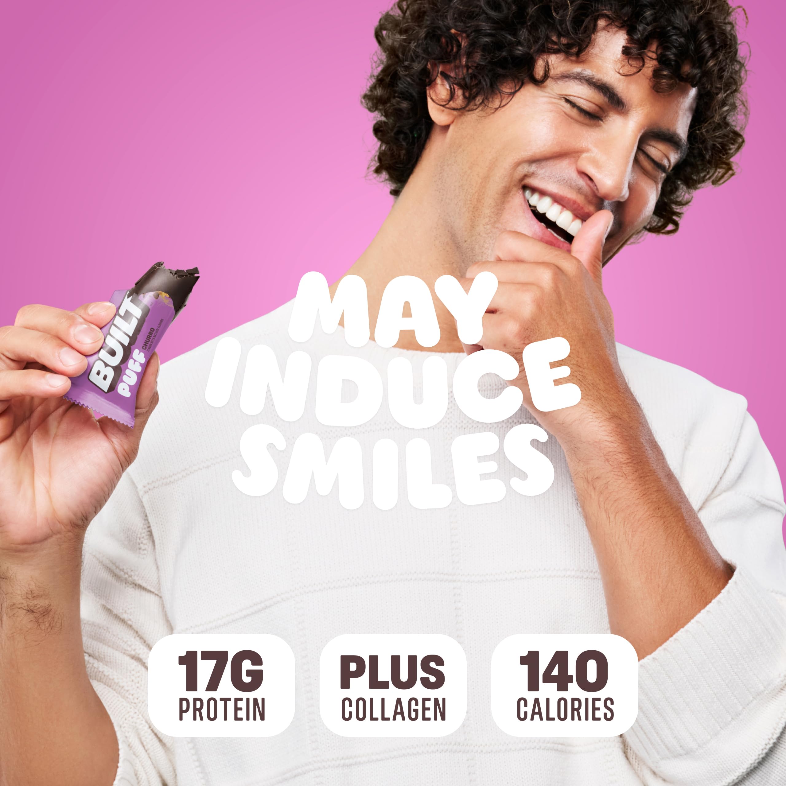 Built Bar Puff Churro 140 calories, goût satisfaisant