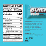 Barre Built Bar Puffs Coco prête à être consommée en déplacement.