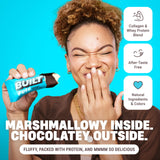Ingrédients de Built Bar Puffs Coco avec 17 g de protéines.