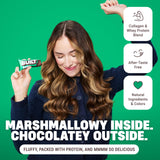 Puffs Menthe-Chocolat parfait en déplacement pour une énergie rapide.