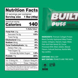 Built Bar Puffs Menthe-Chocolat barre protéinée prête à emporter.