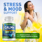 Built by Nature Calm+ – etiquette-naturelle met en avant des ingrédients naturels pour le bien-être.