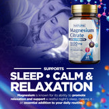 Built By Nature Magnésium Citrate 1000mg - dose quotidienne pratique pour routine bien-être
