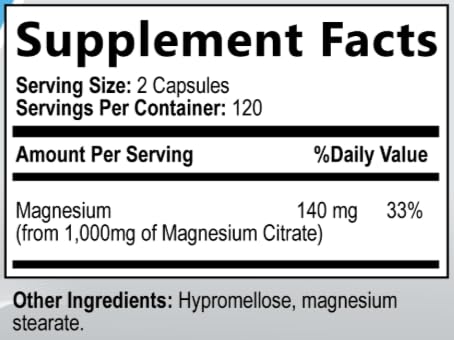 Built by Nature Magnésium Citrate 1000mg - logos bio et vegan inspirant fiabilité.