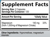 Built by Nature Magnésium Citrate 1000mg - logos bio et vegan inspirant fiabilité.
