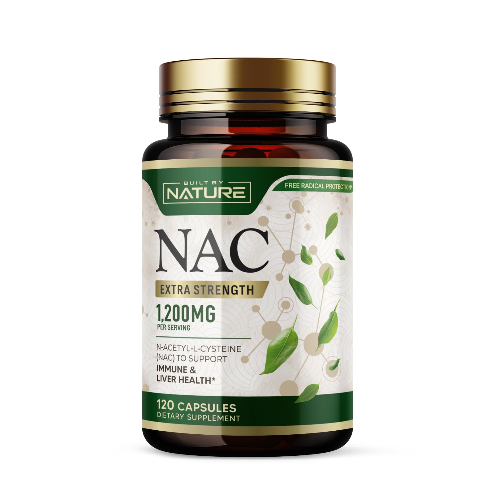 Built by Nature NAC – composition du complément et concentration élevée pour le soutien nutritionnel.