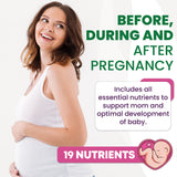 Built by Nature Prenatal: développement cérébral bébé soutenu par des nutriments clés.