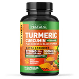 Gélules Built by Nature Turmeric Curcumin – capsules dorées pour le soutien articulaire.