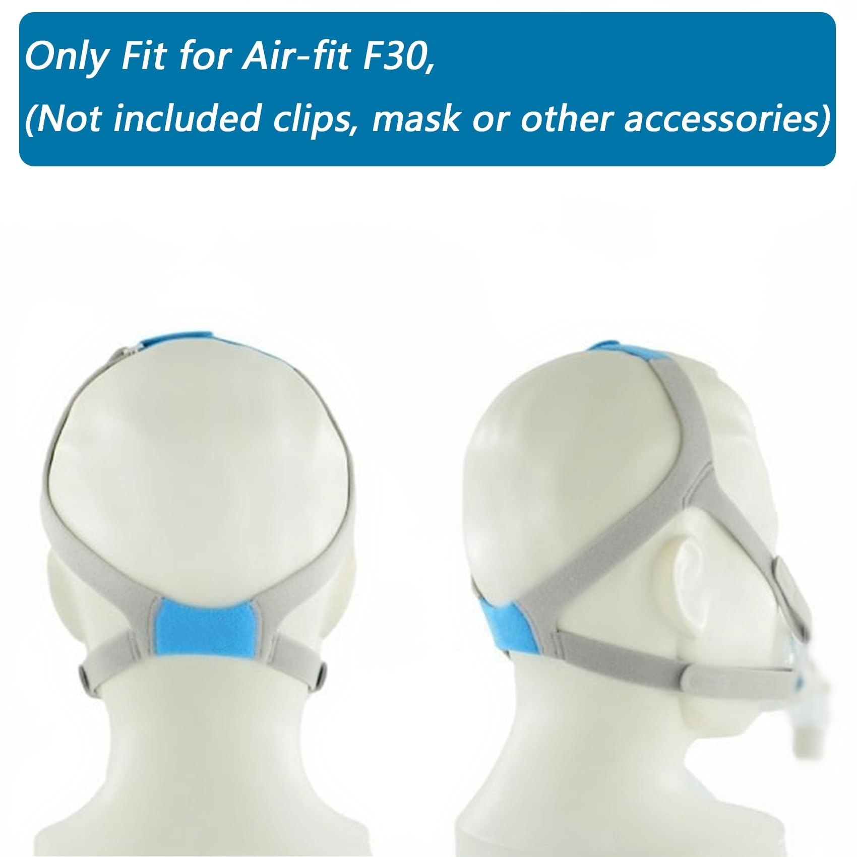Bukpom Lanière Tête Airfit F30, réglable pour un ajustement personnalisé et sûr