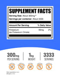BulkSupplements Citrate de potassium - dosage précis pour votre routine quotidienne.