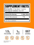 Glycérol Monostéarate BulkSupplements — doseuse incluse pour des portions faciles à mesurer.