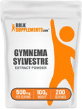 BulkSupplements Gymnema Extrait Poudre dans le pot — routine quotidienne facilitée.