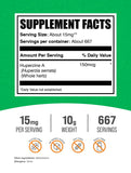 BulkSupplements Huperzine A poudre doseur, portion pratique pour démarrer la journée.