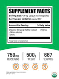 BulkSupplements Poudre d’Ortie Biologique – étiquette, traçabilité et qualité fiable.