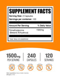 BulkSupplements TMG Capsules: détails des capsules et facilité de dosage