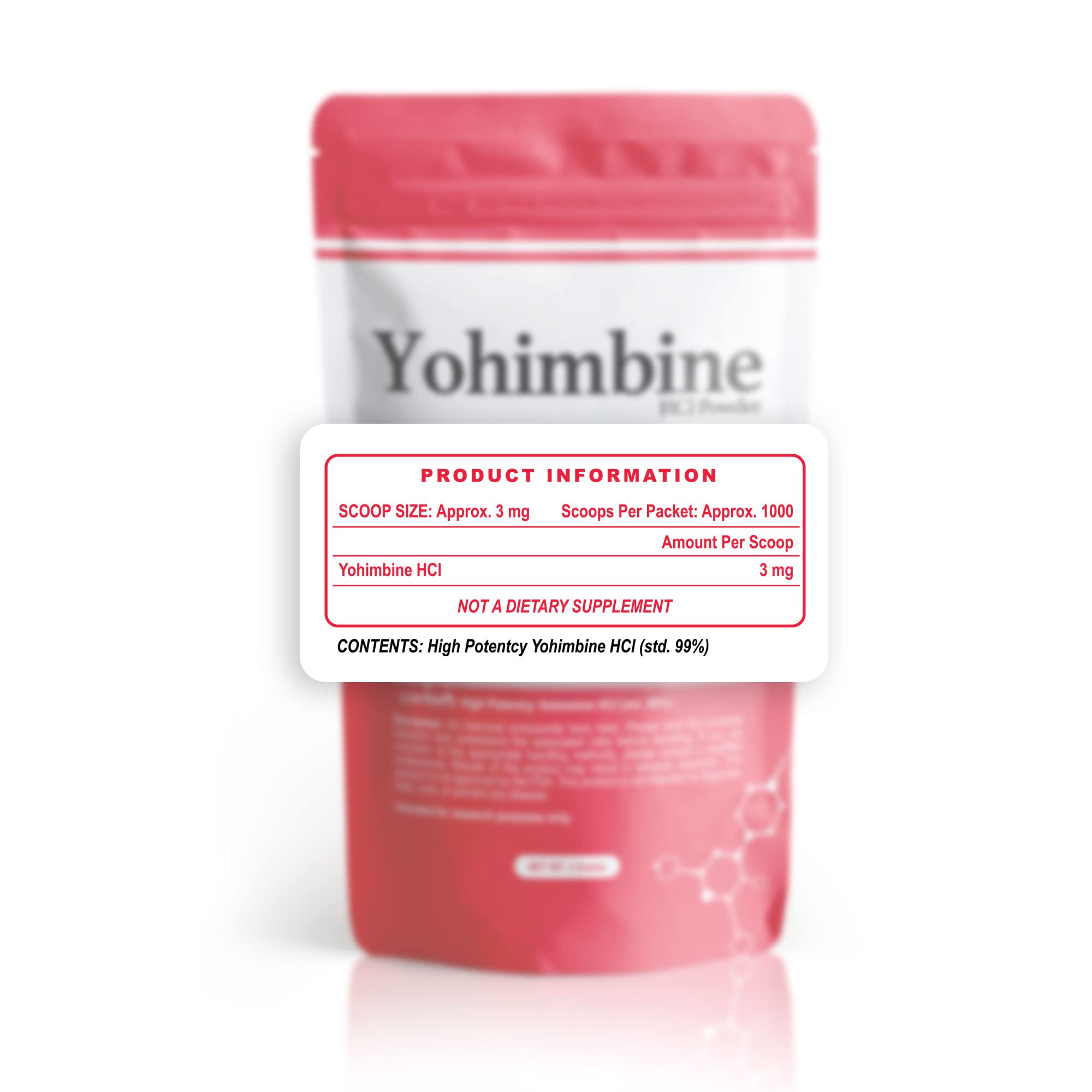 Cuillère-dose BulkStimulants Yohimbine HCl: mesure précise d'environ 3 mg