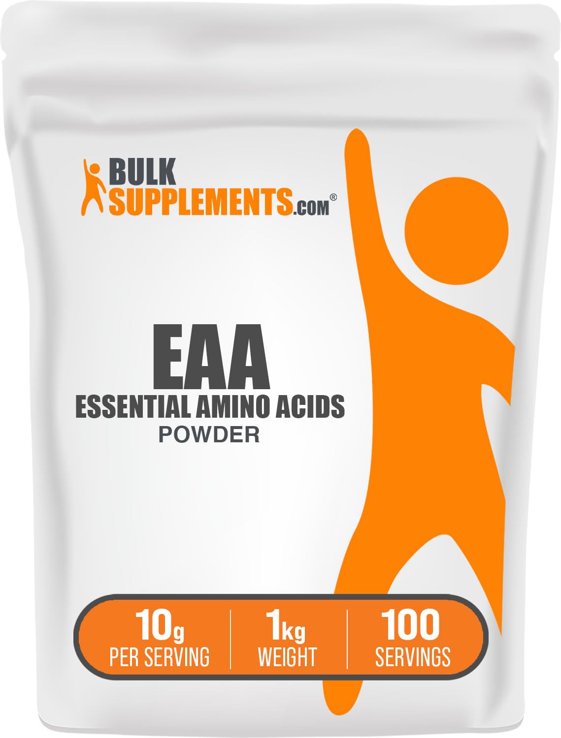 BulkSupplements acides aminés essentiels en poudre, portion 10 g, soutien à l'effort