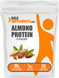 Bulksupplements amande-protein-poudre emballage pratique et prêt à l'emploi.