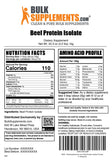 Beef Protein Isolate Bulksupplements — contrôles de qualité et tests tiers indépendants.