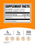 Scoop de Beta-Alanine et dosage de 3 g par portion pour vos entraînements.