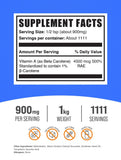 Bulksupplements Beta Carotene : doseur intégré pour mesurer facilement la dose quotidienne.
