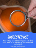 Bulksupplements Beta Carotene : étiquette lisible pour suivre les apports journaliers.