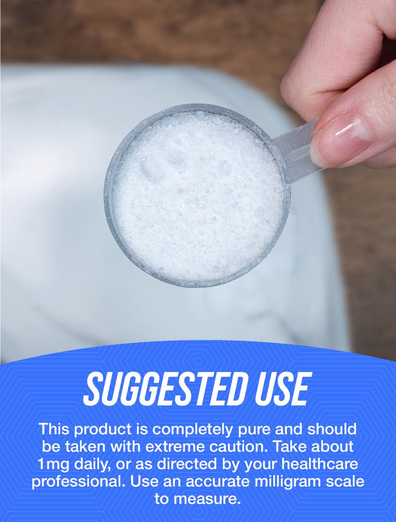 Biotine BulkSupplements purifiée, vérifiée par des tiers pour la traçabilité.
