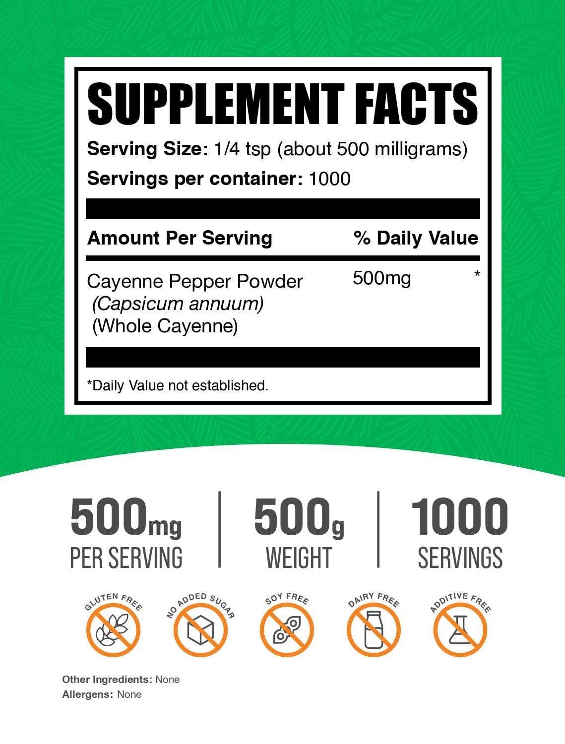 BulkSupplements Cayenne Poudre: texture fine pour sauces et marinades