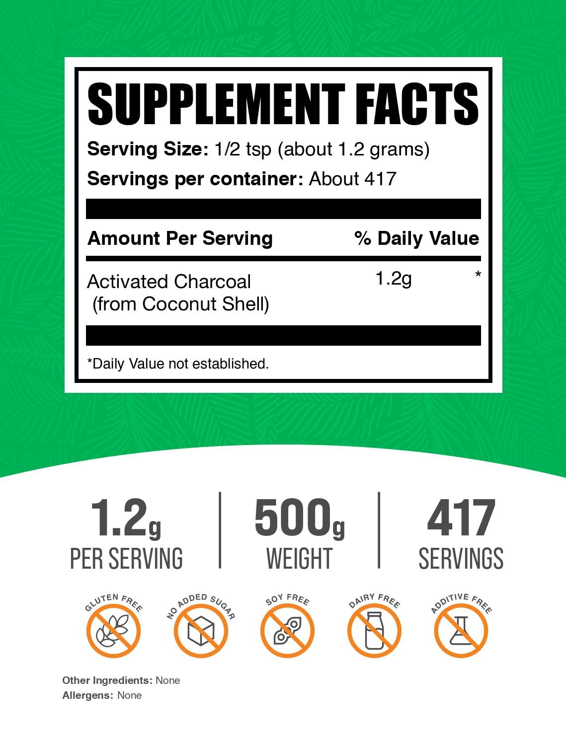 Bulksupplements Charbon Actif, utilisation quotidienne facile dans votre routine bien-être.