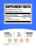 Bulksupplements Chlorure de potassium – hydratation quotidienne avec potassium, sans gluten