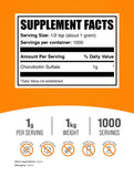 BulkSupplements Chondroitin Sulfate, cuillère-mesure — dosage précis pour votre routine bien-être.