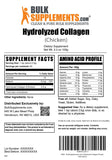 BulkSupplements Collagène de poulet poudre – sans gluten et sans allergènes majeurs.