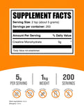 BulkSupplements Creatine monohydrate en sachet, poudre inodore, intégration facile à vos shakes