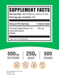 Bulksupplements extrait graine courge poudre mesure, intégration facile dans votre routine.