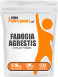 Bulksupplements Fadogia Agrestis extrait en poudre dans une bouteille, soutien potentiel à l'énergie quotidienne.