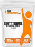 Bulksupplements Glutathion Réduit poudre dans bouteille, facile à ajouter au smoothie