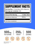 Bulksupplements Glutathion Réduit poudre avec doseuse pour des dosages précis