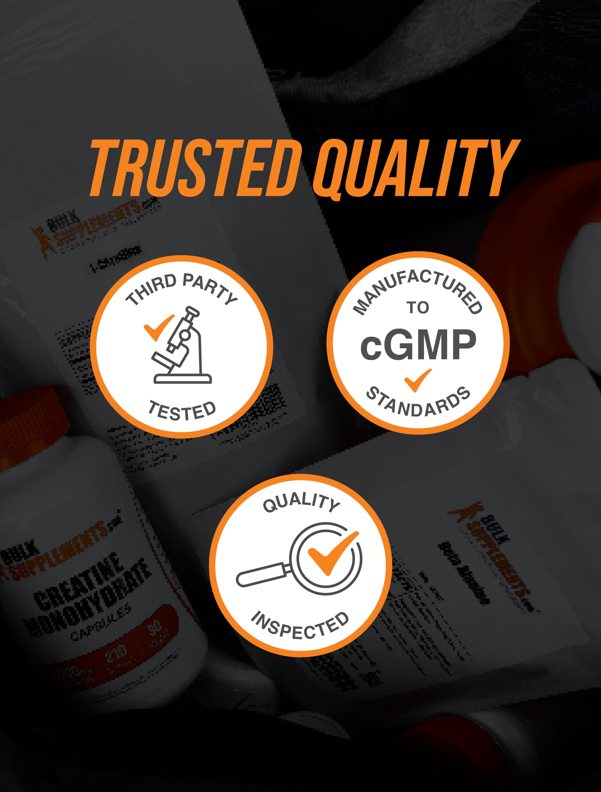 Bulksupplements Glutathion Réduit poudre, sans gluten, pratique pour quotidien