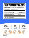 BulkSupplements Glutathione Réduite — dose en poudre prête à mélanger