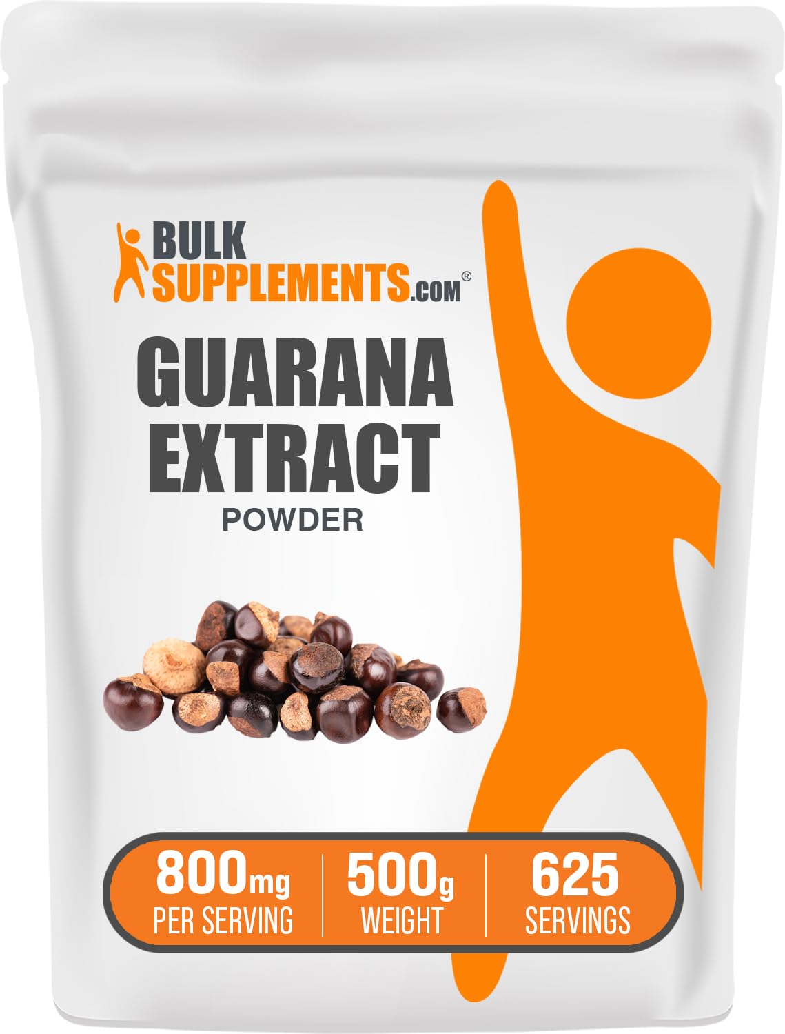 BulkSupplements Guarana Extract, poudre en bouteille, utilisation pratique au quotidien.