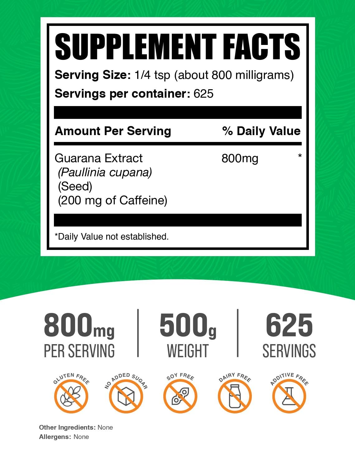 BulkSupplements Guarana Extract, texture fine idéale pour mélanges faciles.