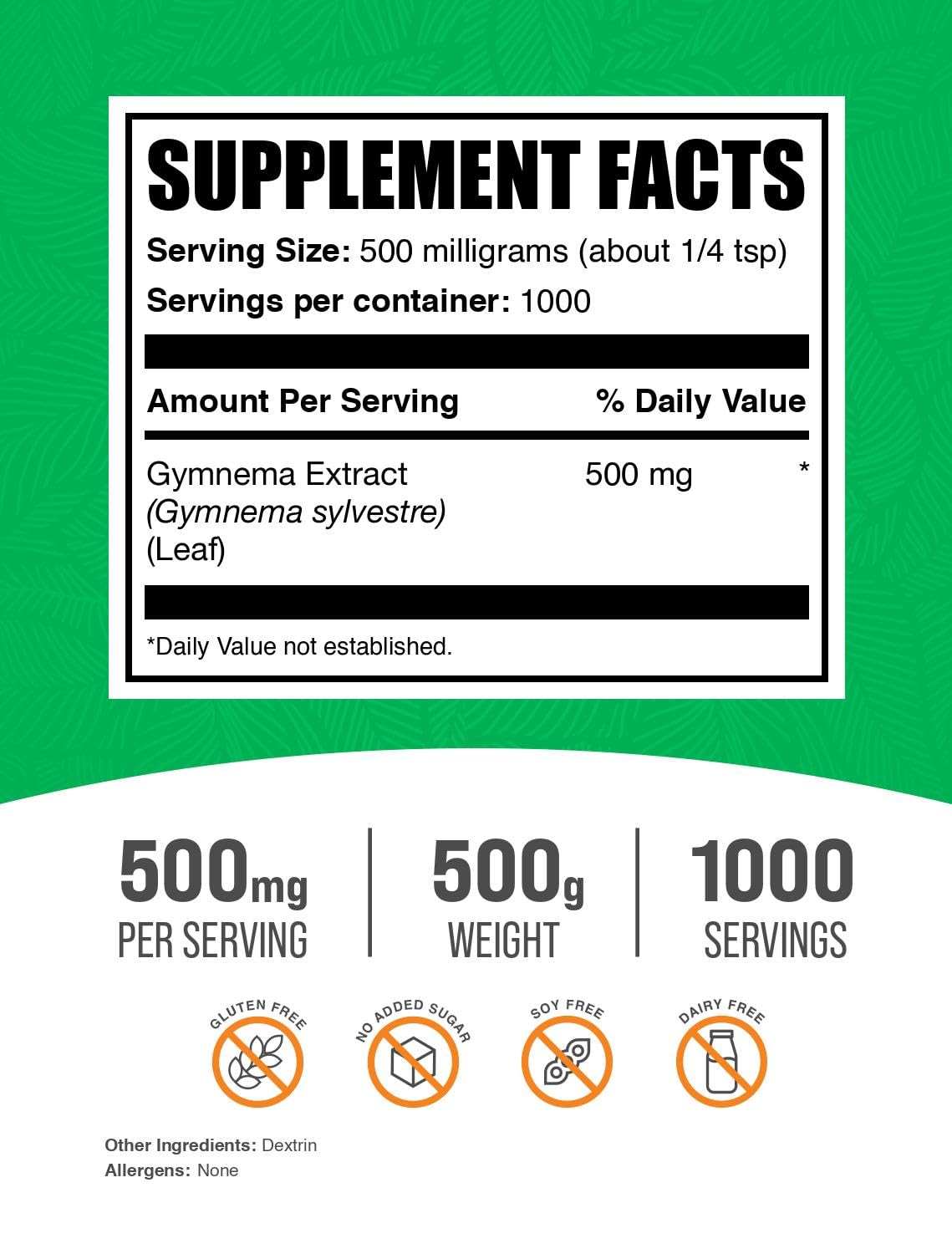 Dose mesurée de Gymnema Extract en poudre pour intégrer votre routine nutritionnelle.