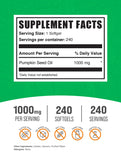 BulkSupplements huile de graines de citrouille, capsules faciles à intégrer dans la journée