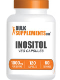 BulkSupplements Inositol gélules emballage clair facilitant l'achat et la planification